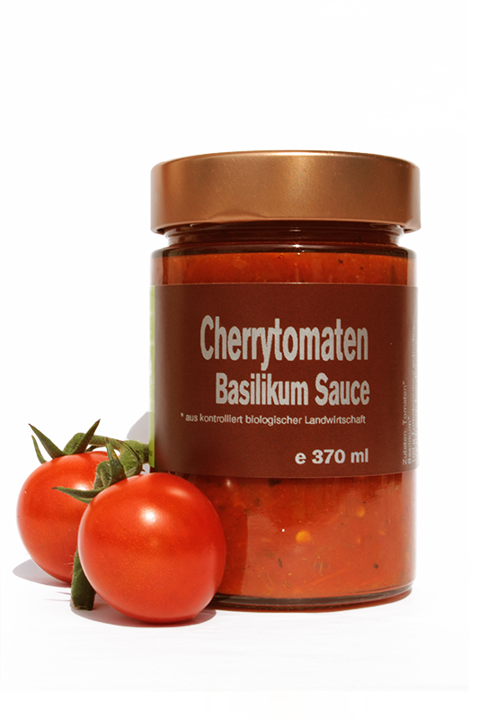 BIO Cherrytomaten Basiikum Sauce